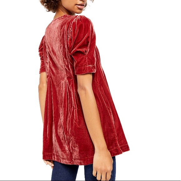Free people NWT velvet tunic top - Picture 2 of 5